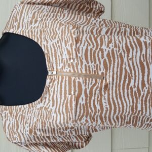 Animal Print FRENCH TWIST Blouse (XL)